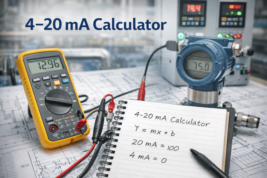 4–20 mA Calculator – Signal Conversion & Scaling Tool