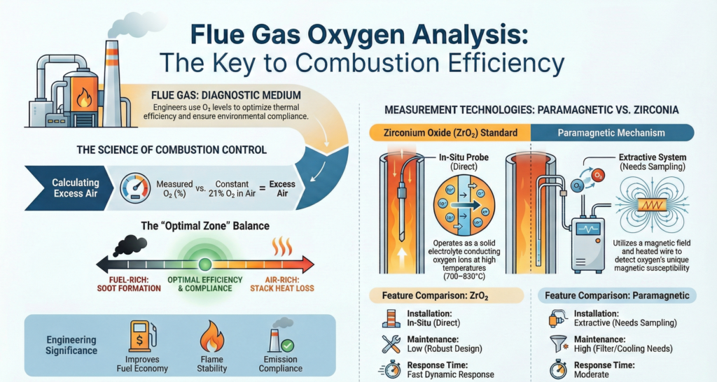 Flue Gas Analysis & Oxygen Measurement in Industrial Combustion Systems