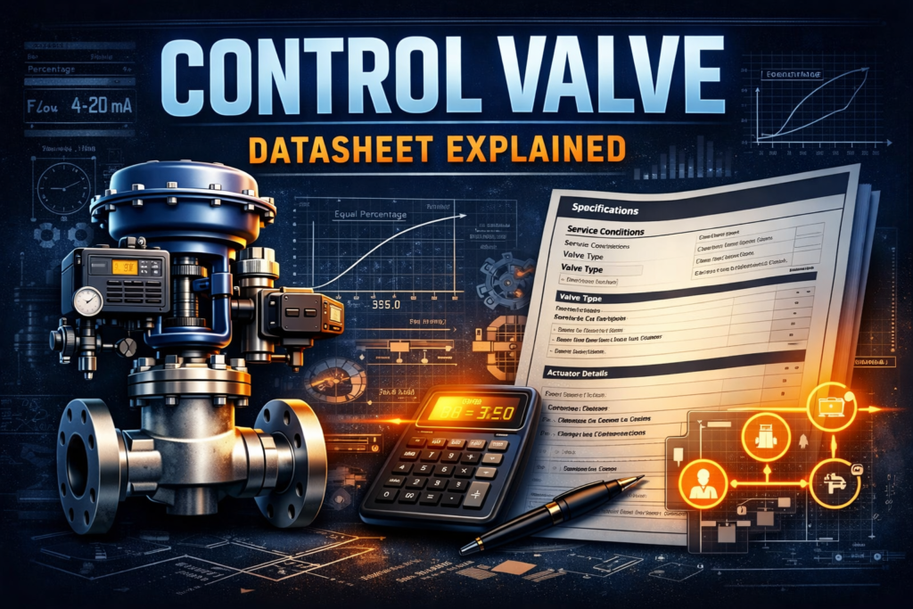 control valve datasheet